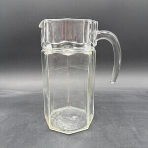 Vintage Pitcher in Octime Clear by Cristal D'Arques-Durand 64 oz